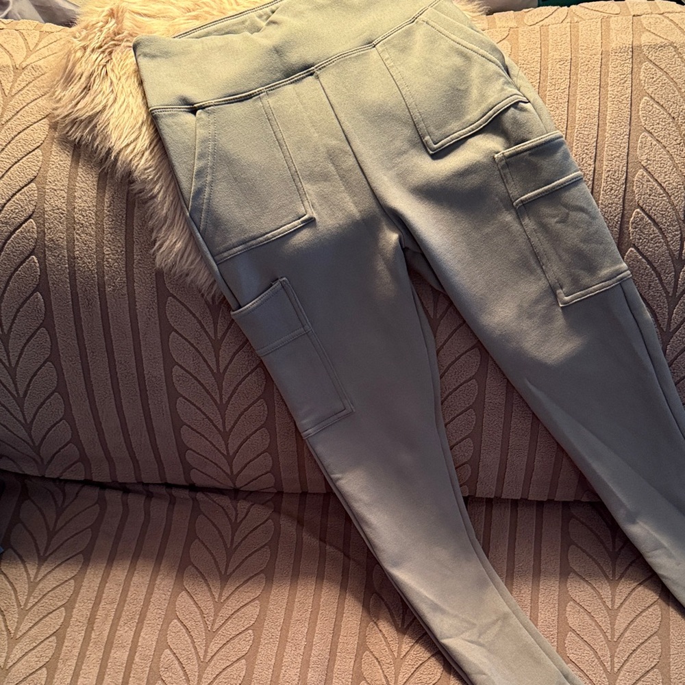 Urban Kids Stylish Cargo Joggers in Army Green